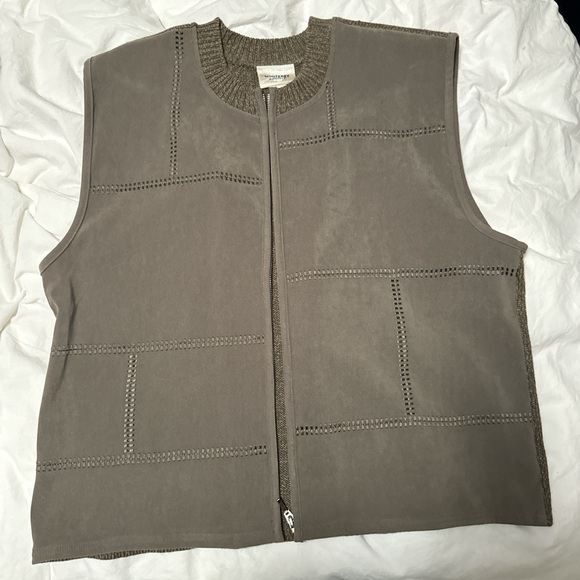Suede/Knit vest - Picture 1 of 5